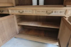 Pamono Large Late 19th Century Bleached Oak Cabinet