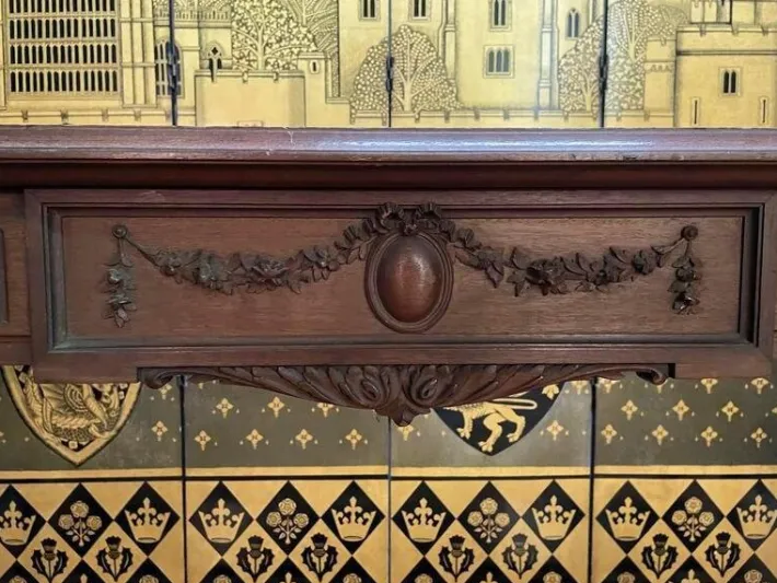 Pamono Large Louis XVI Style Walnut Console Table Discount