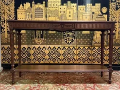 Pamono Large Louis XVI Style Walnut Console Table Discount