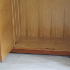 Pamono Large Mid-Century Curved 3-Door Wardrobe, 1950s