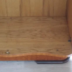 Pamono Large Mid-Century Curved 3-Door Wardrobe, 1950s