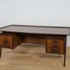 Pamono Large Mid-Century Freestanding Rosewood Desk, Denmark, 1960s
