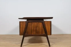 Pamono Large Mid-Century Freestanding Rosewood Desk, Denmark, 1960s