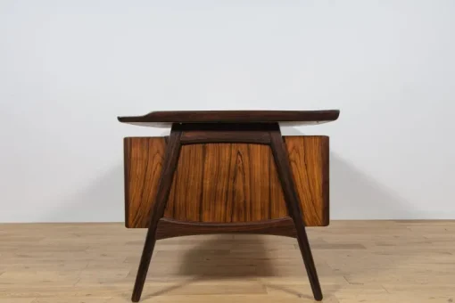Pamono Large Mid-Century Freestanding Rosewood Desk, Denmark, 1960s