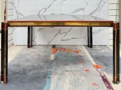 Pamono Large Modern Dining Table by Paolo Barracchia for Roman Deco, 1970s Hot