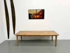 Pamono Large Oak Dining Table, 1950s Best