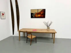 Pamono Large Oak Dining Table, 1950s Best