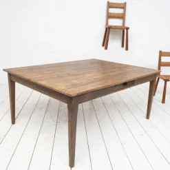 Pamono Large Oak Farmhouse Table, 1900 Best