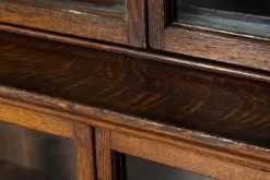 Pamono Large Oak Glazed Haberdashery Bookcase Cabinet, 1890 Clearance