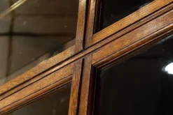 Pamono Large Oak Glazed Haberdashery Bookcase Cabinet, 1890 Clearance