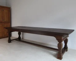 Pamono Large Oak Refectory Dining Table Best
