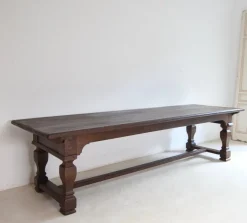 Pamono Large Oak Refectory Dining Table Best
