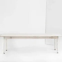 Pamono Large Patinated Workshop Table, 1950s Discount