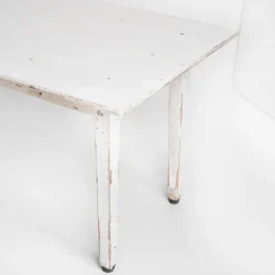 Pamono Large Patinated Workshop Table, 1950s Discount