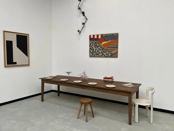 Pamono Large Solid Ash Farm Table Online