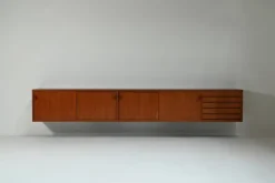 Pamono Large Teak Floating Sideboard, 1960s Sale