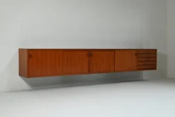 Pamono Large Teak Floating Sideboard, 1960s Sale