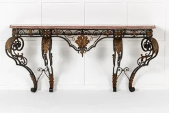 Pamono Large 19th Century French Wrought Iron Console Sale