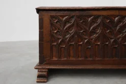 Pamono Large 16th Century Gothic Carved Oak Chest, France Discount