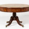 Pamono Large 19th Century Regency English Mahogany Drum Table New