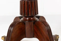 Pamono Large 19th Century Regency English Mahogany Drum Table New