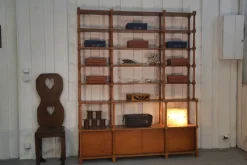 Pamono Large Turned Wood Bookcase, 1970s Discount