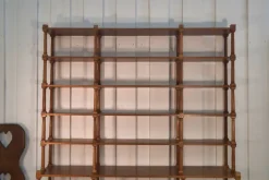 Pamono Large Turned Wood Bookcase, 1970s Discount