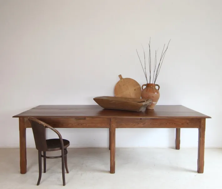 Pamono Large Vintage Dining Table, 1920s Online