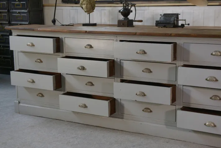 Pamono Large Vintage Drawer Craft Cabinet in Fir, 1950s Hot