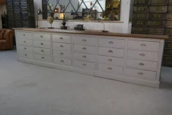 Pamono Large Vintage Drawer Craft Cabinet in Fir, 1950s Hot