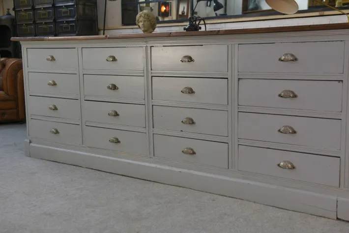 Pamono Large Vintage Drawer Craft Cabinet in Fir, 1950s Hot