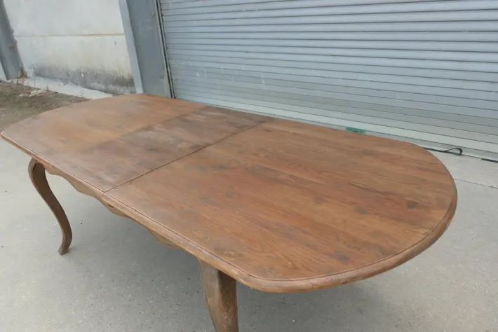 Pamono Large Vintage French Elm Extending Dining Table, 1960 Best