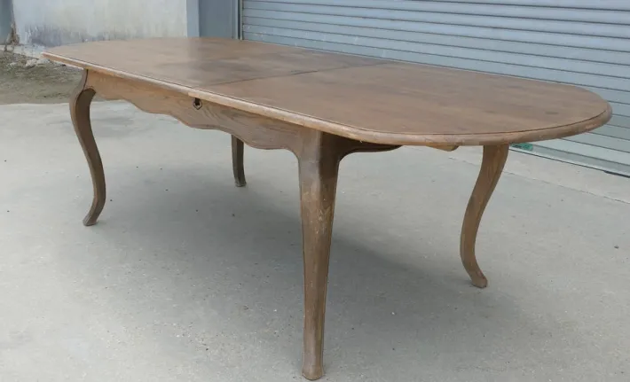Pamono Large Vintage French Elm Extending Dining Table, 1960 Best