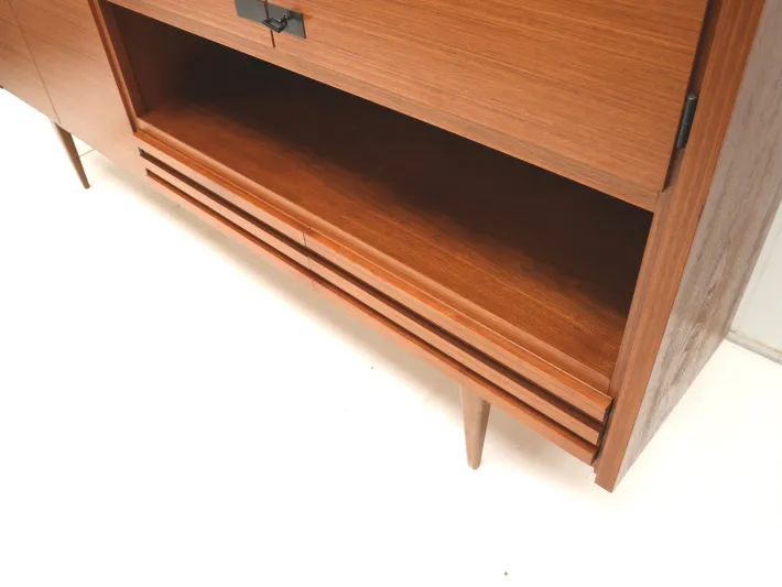 Pamono Large Vintage Highboard in Teak, 1960s