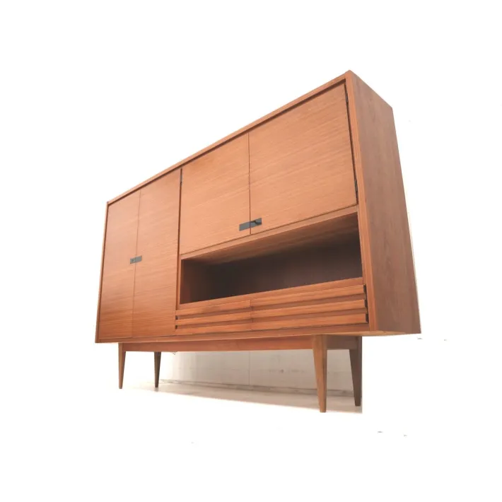 Pamono Large Vintage Highboard in Teak, 1960s
