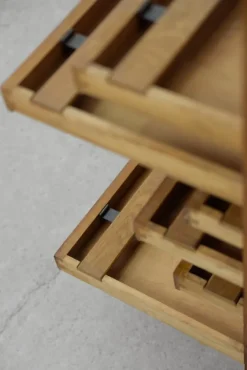 Pamono Large Vintage Industrial Oak File Cabinet with Multiple Drawers, 1930s