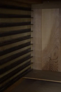 Pamono Large Vintage Industrial Oak File Cabinet with Multiple Drawers, 1930s