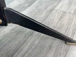 Pamono Large Vintage Italian Dining Table in Metal and Glass, 1960s