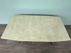 Pamono Large Vintage Italian Dining Table in Metal and Glass, 1960s