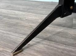 Pamono Large Vintage Italian Dining Table in Metal and Glass, 1960s