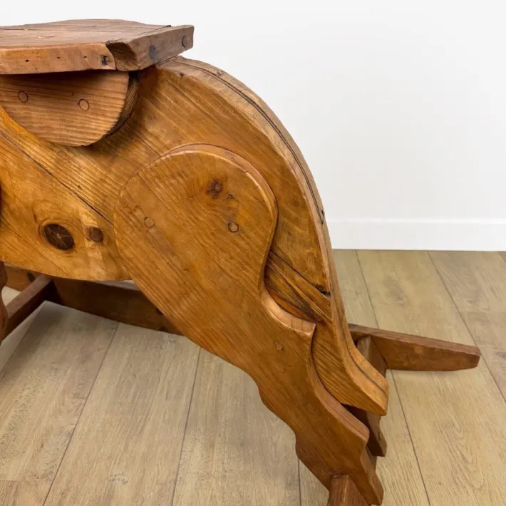 Pamono Large Vintage Pine Rocking Horse, 1970s Discount