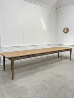 Pamono Large Vintage Table with Honey Patina, 1940s