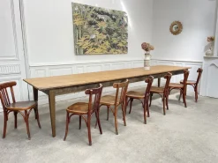 Pamono Large Vintage Table with Honey Patina, 1940s