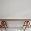 Pamono Large Vintage Trestle Table, 1940s Hot