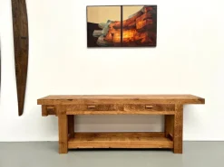 Pamono Large Vintage Workbench in Oak, 1970s New