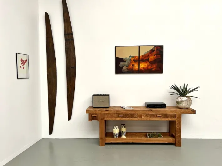 Pamono Large Vintage Workbench in Oak, 1970s New