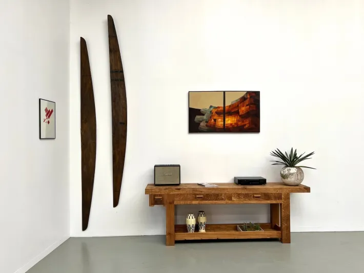 Pamono Large Vintage Workbench in Oak, 1970s New