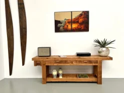 Pamono Large Vintage Workbench in Oak, 1970s New