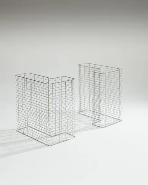 Pamono Large Wire Desk in Glass and Metal by Terence Conran, 1980s Outlet