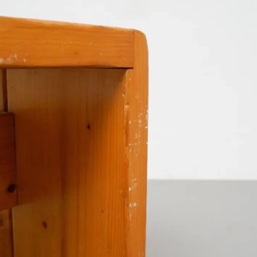 Pamono Large Wood Bench by Charlotte Perriand for Les Arcs, 1960s Clearance